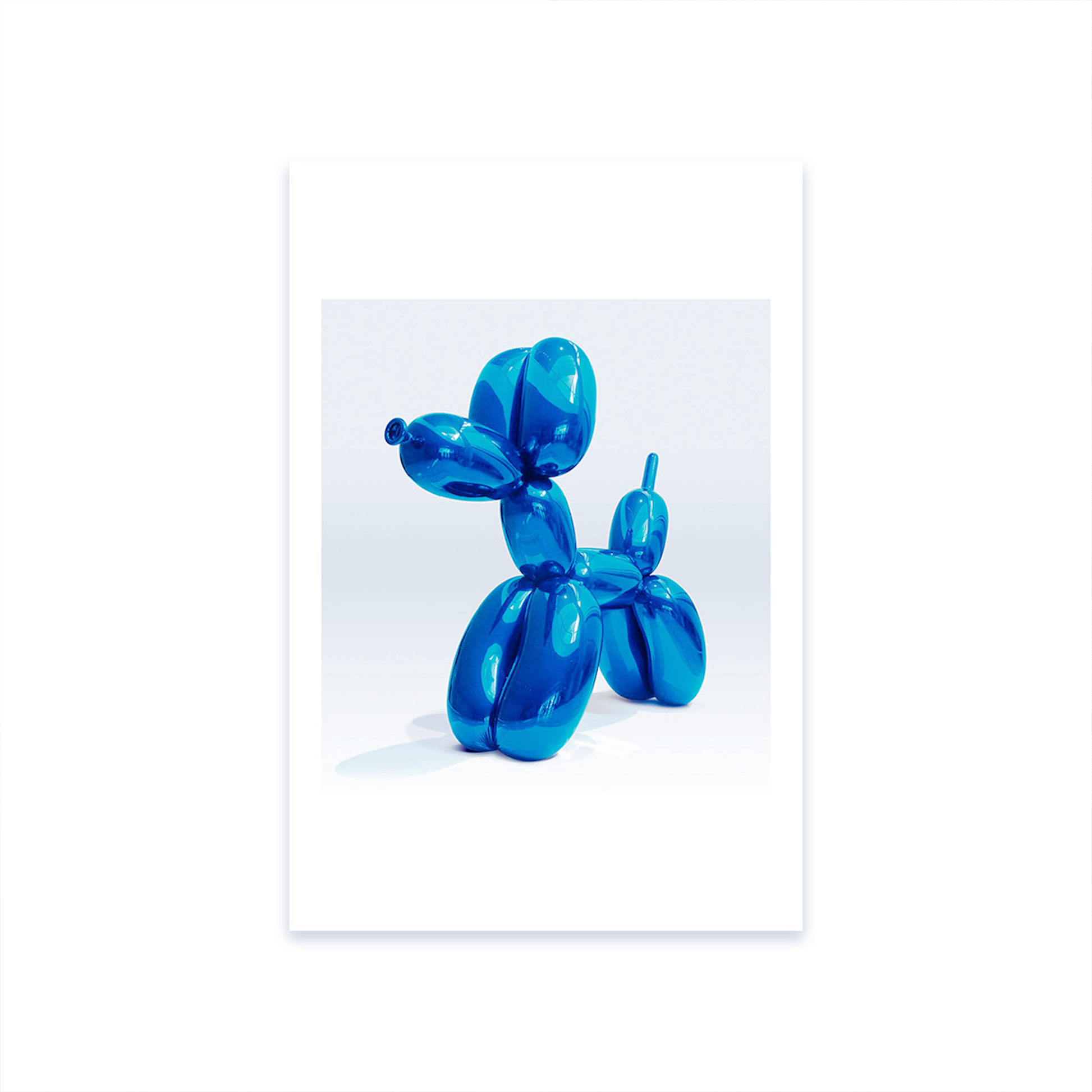 Balloon Dog (Blue) Postcard