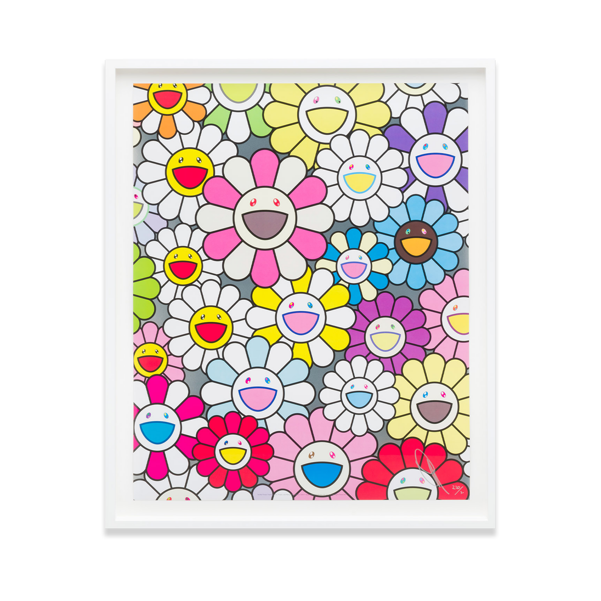 Takashi Murakami, A Little Flower Painting: Pink, Purple, and Many Other Colors (2018)