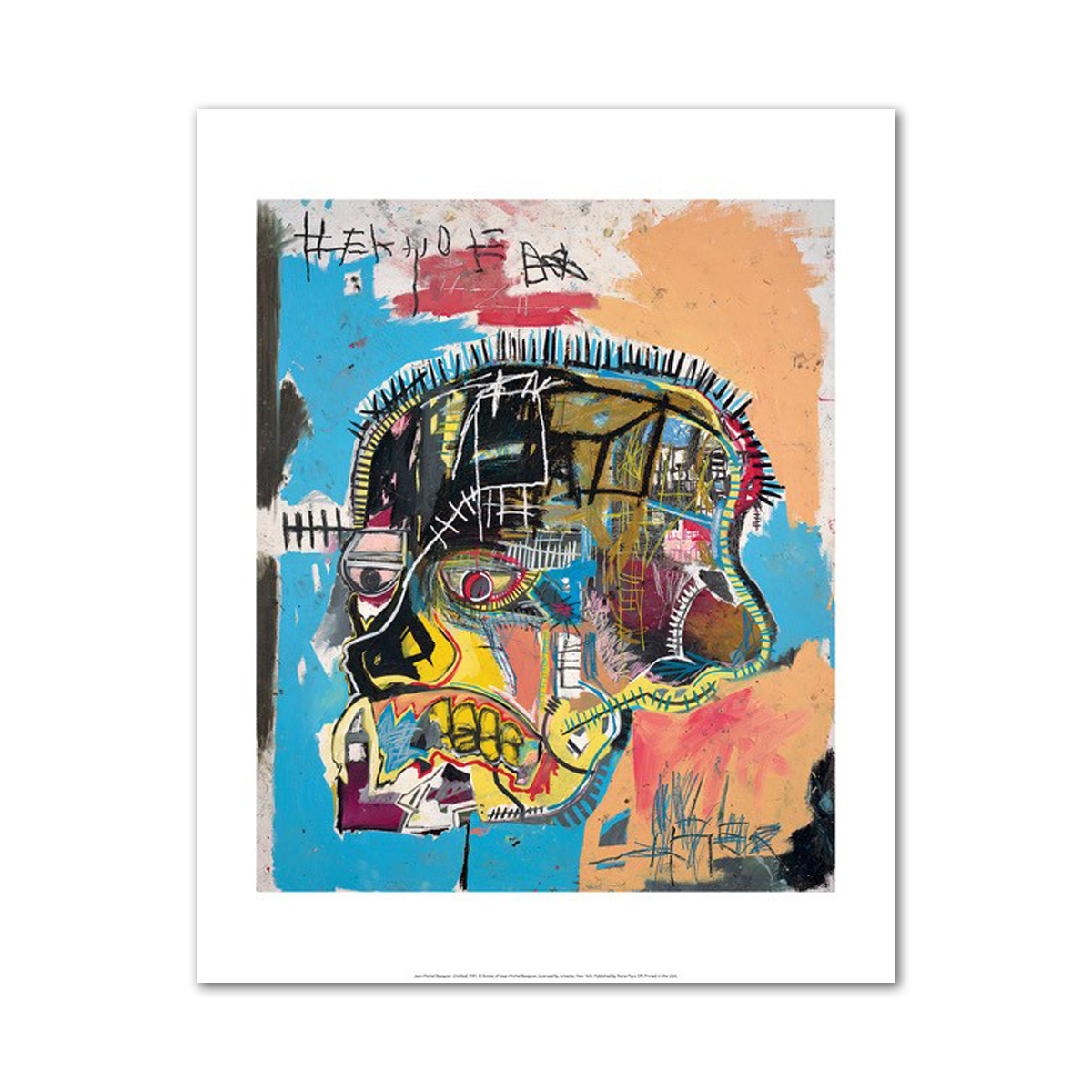 Jean Michel-Basquiat Untitled (Skull), 1981 Poster – The Shop at