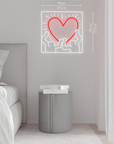 Radiant Heart LED Neon Sign