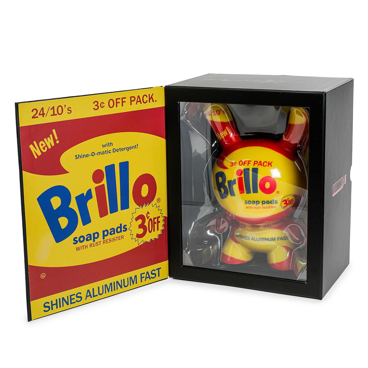 Masterpiece Vinyl Yellow Brillo Box Dunny