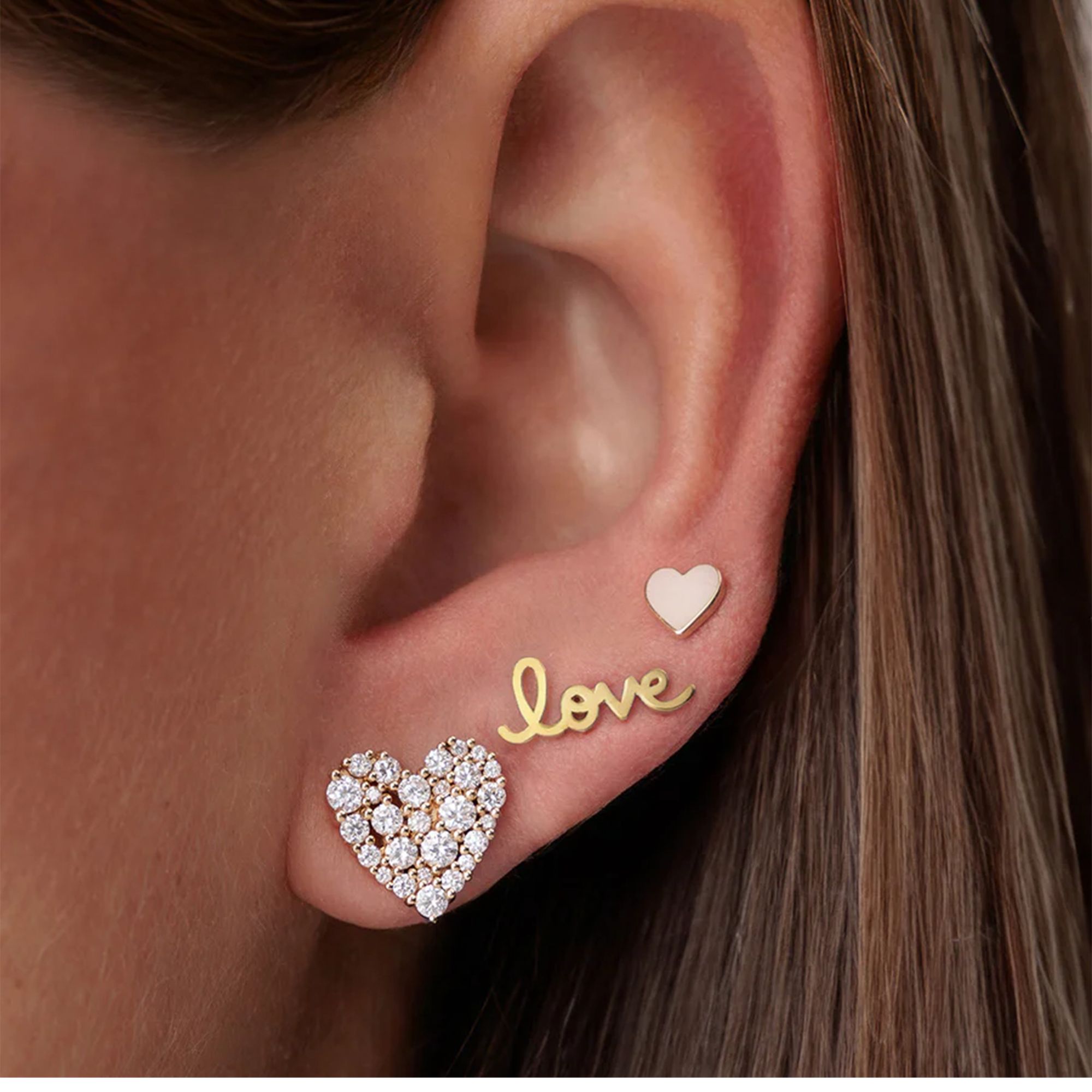 Tiny Pure Love Studs