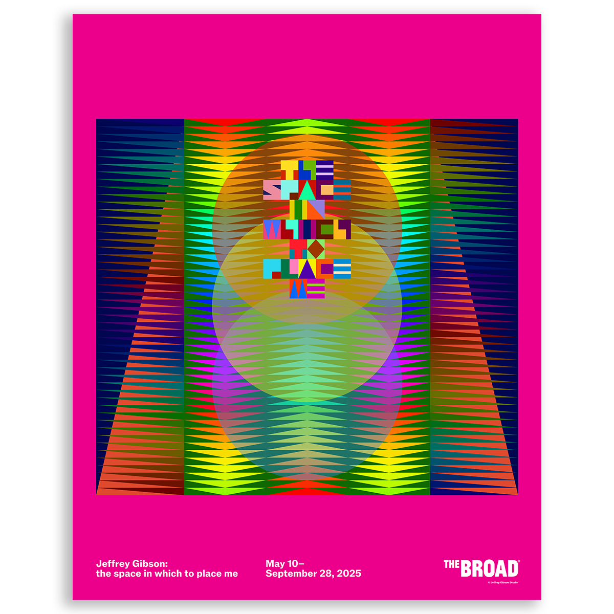 Jeffrey Gibson: the space in which to place me Exhibition Poster