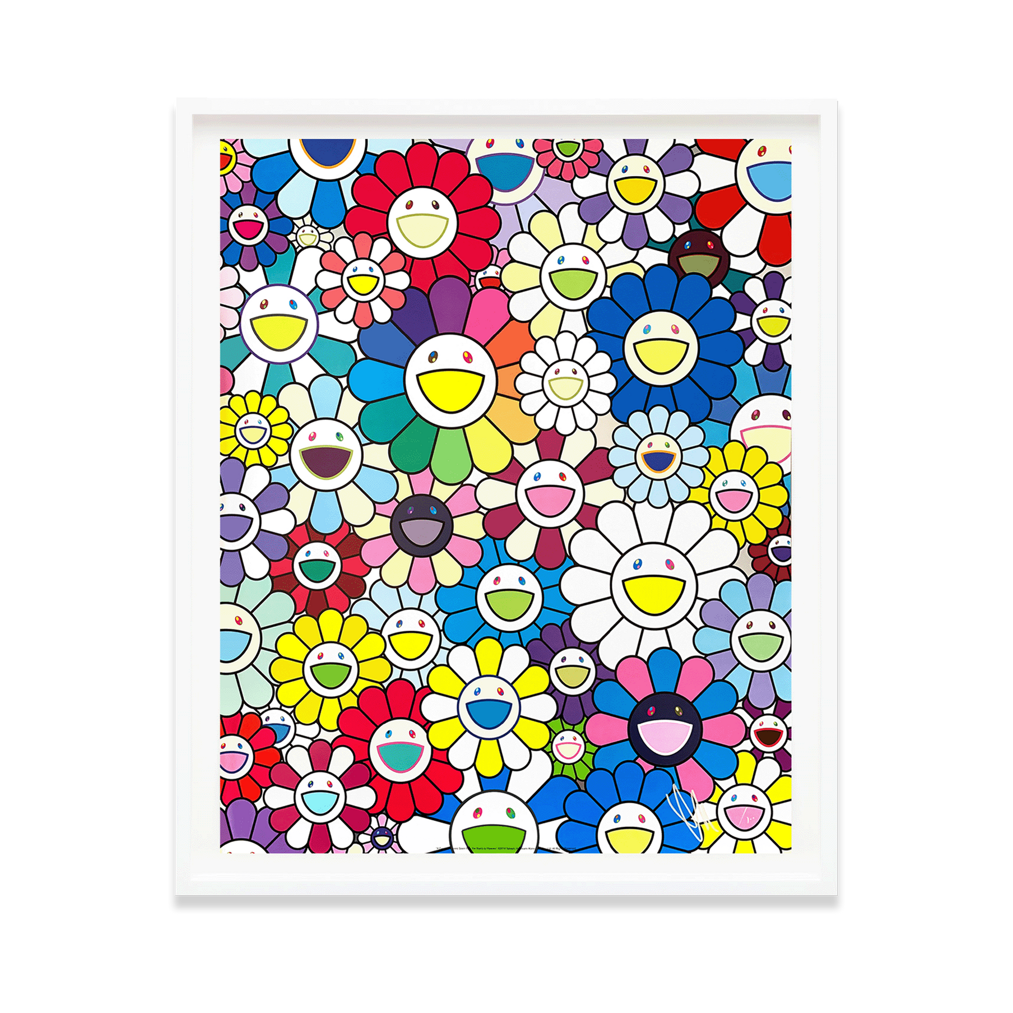 Takashi Murakami, A Field of Flowers Seen from the Stairs to Heaven (2018)
