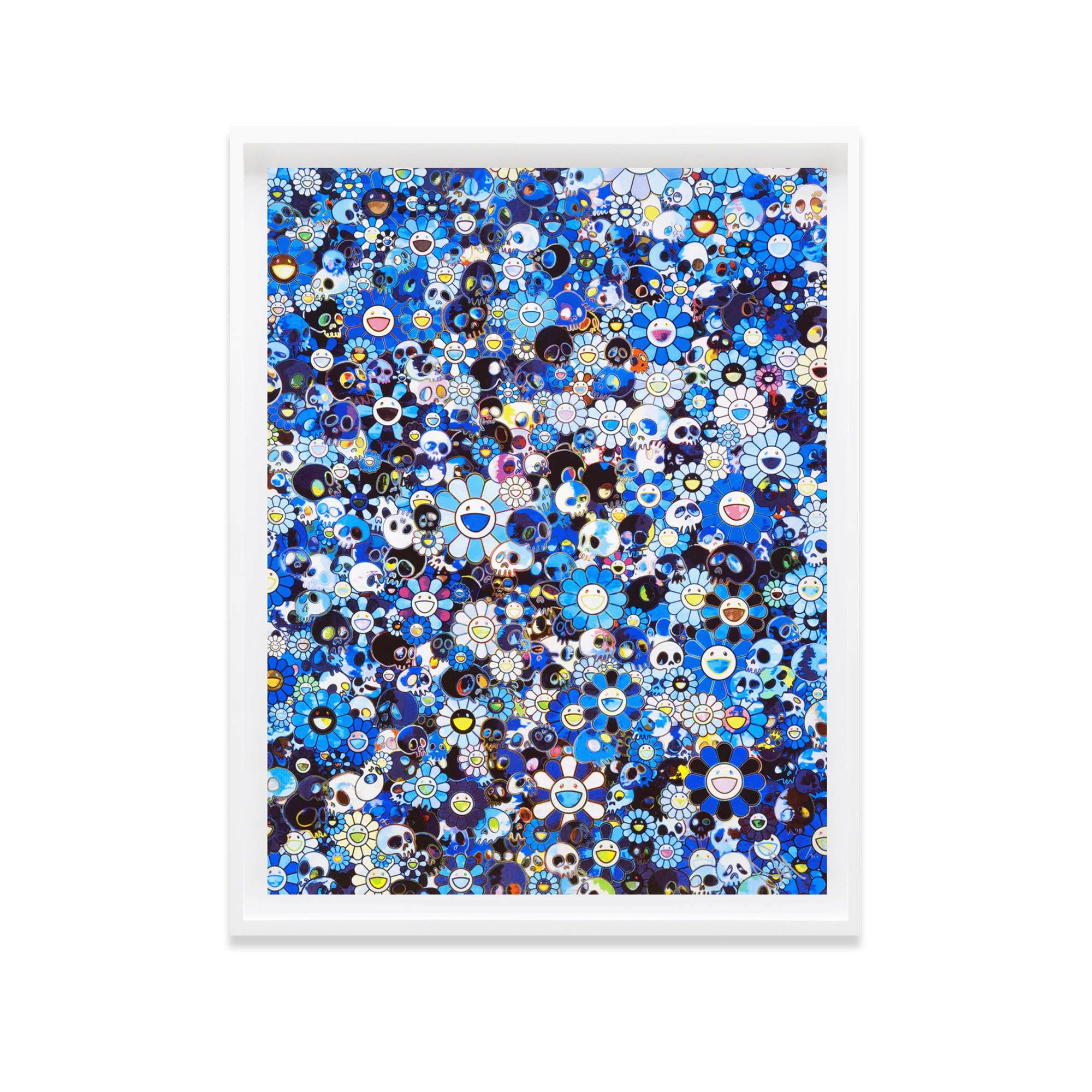 Takashi Murakami, Blue Flower & Skulls (2016)