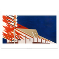 Ed Ruscha Norm's, La Cienega, On Fire Poster | The Broad