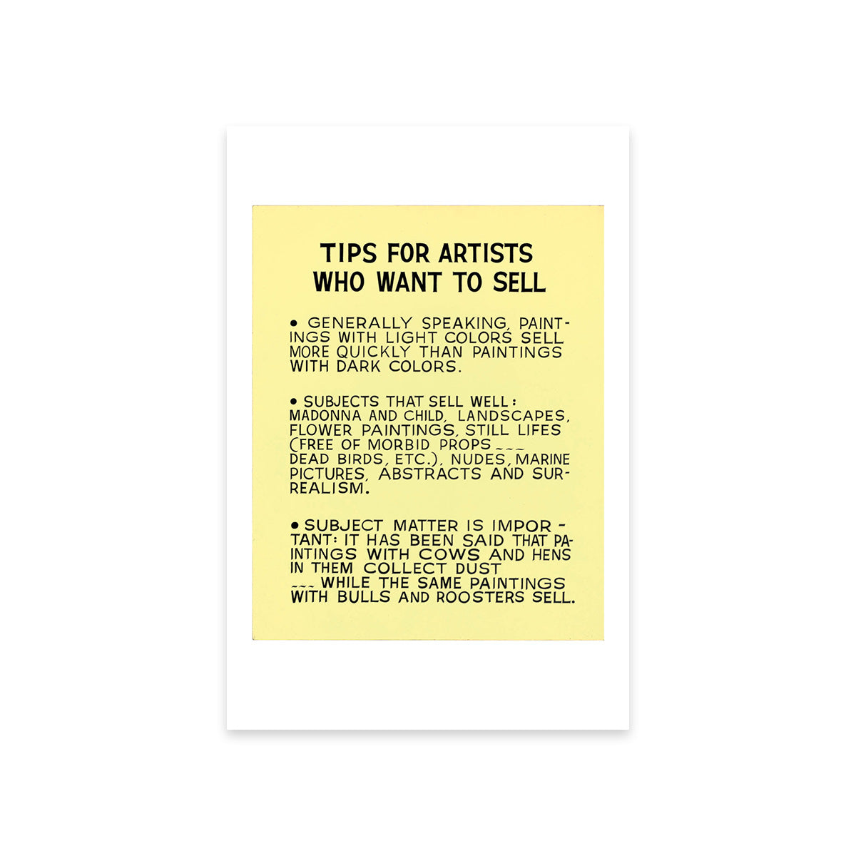 Tips For Artists Who Want To Sell Postcard