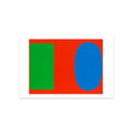 Green Blue Red Postcard