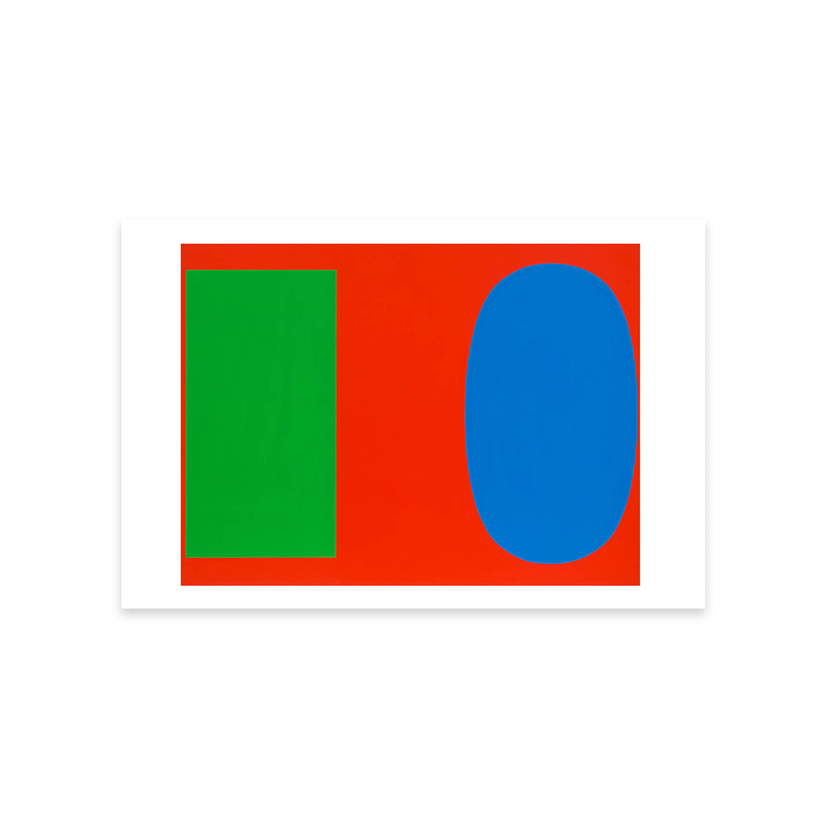 Green Blue Red Postcard