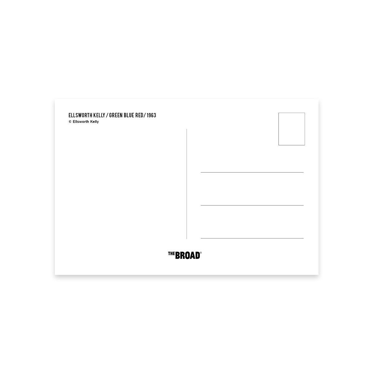 Green Blue Red Postcard