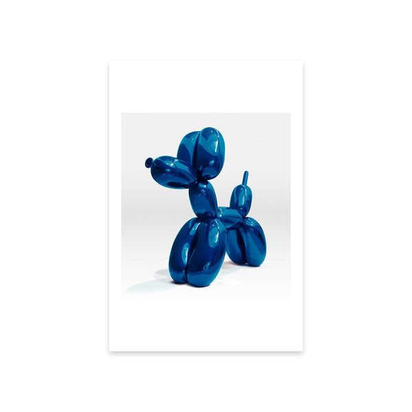Balloon Dog (Blue) Postcard