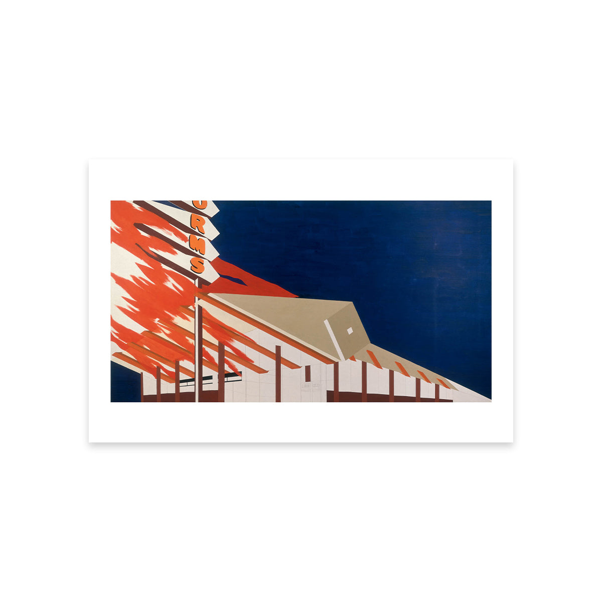Norm's, La Cienega, On Fire Postcard