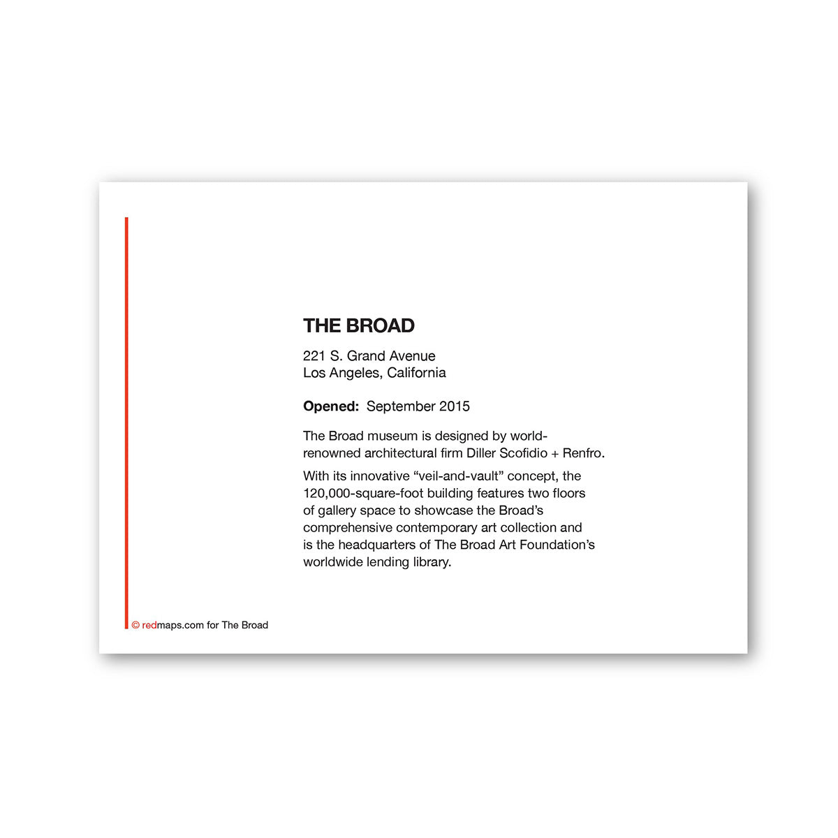 The Broad Card With Envelope (A2)