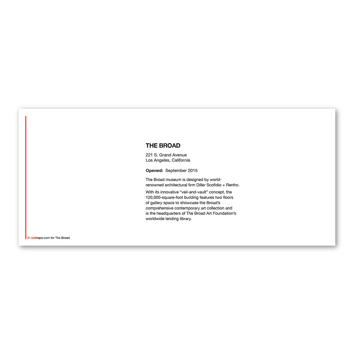 The Broad Card With Envelope (A10)
