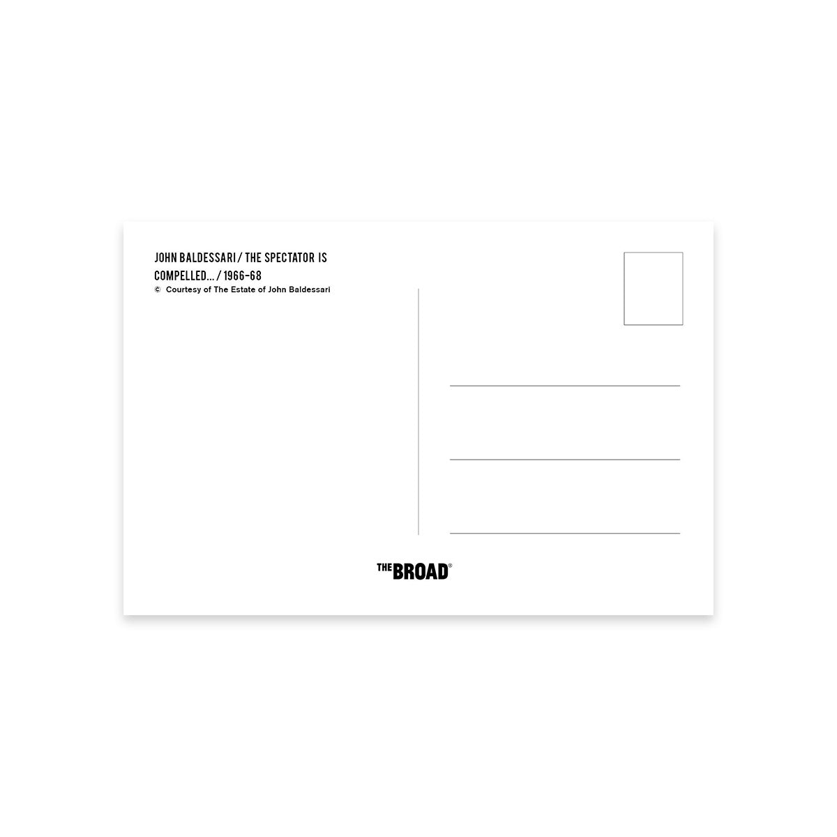 The Spectator Is Compelled…Postcard