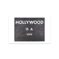 Hollywood is a Verb Postcard