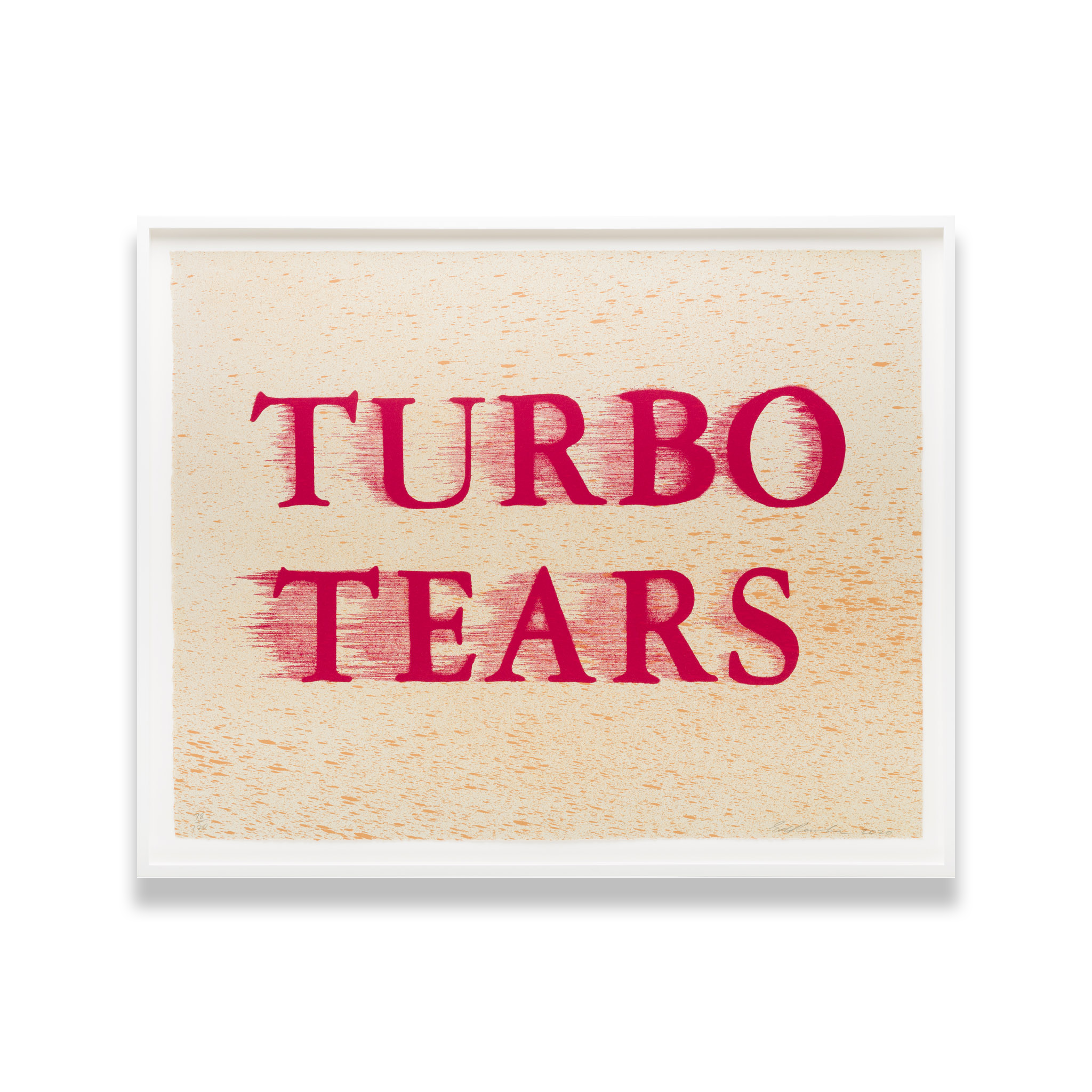 Ed Ruscha, Turbo Tears (2020)