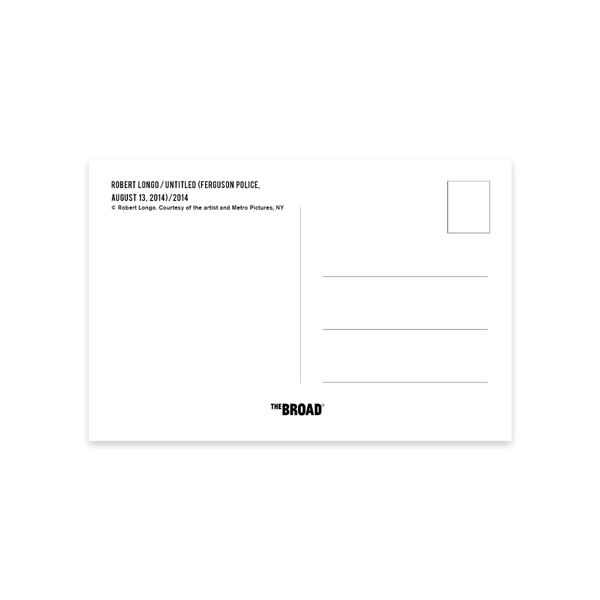 Untitled (Ferguson Police, August 13, 2014) Postcard