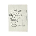 Jean Michel Basquiat Evil Thoughts Throw Blanket | The Broad