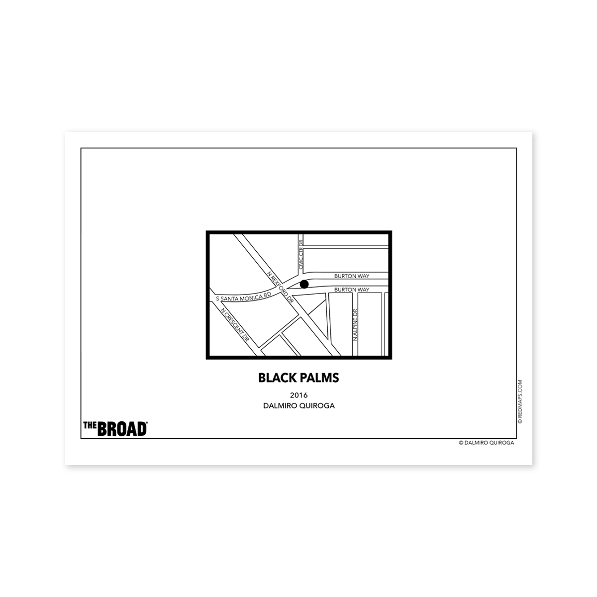 Black Palms Notecard