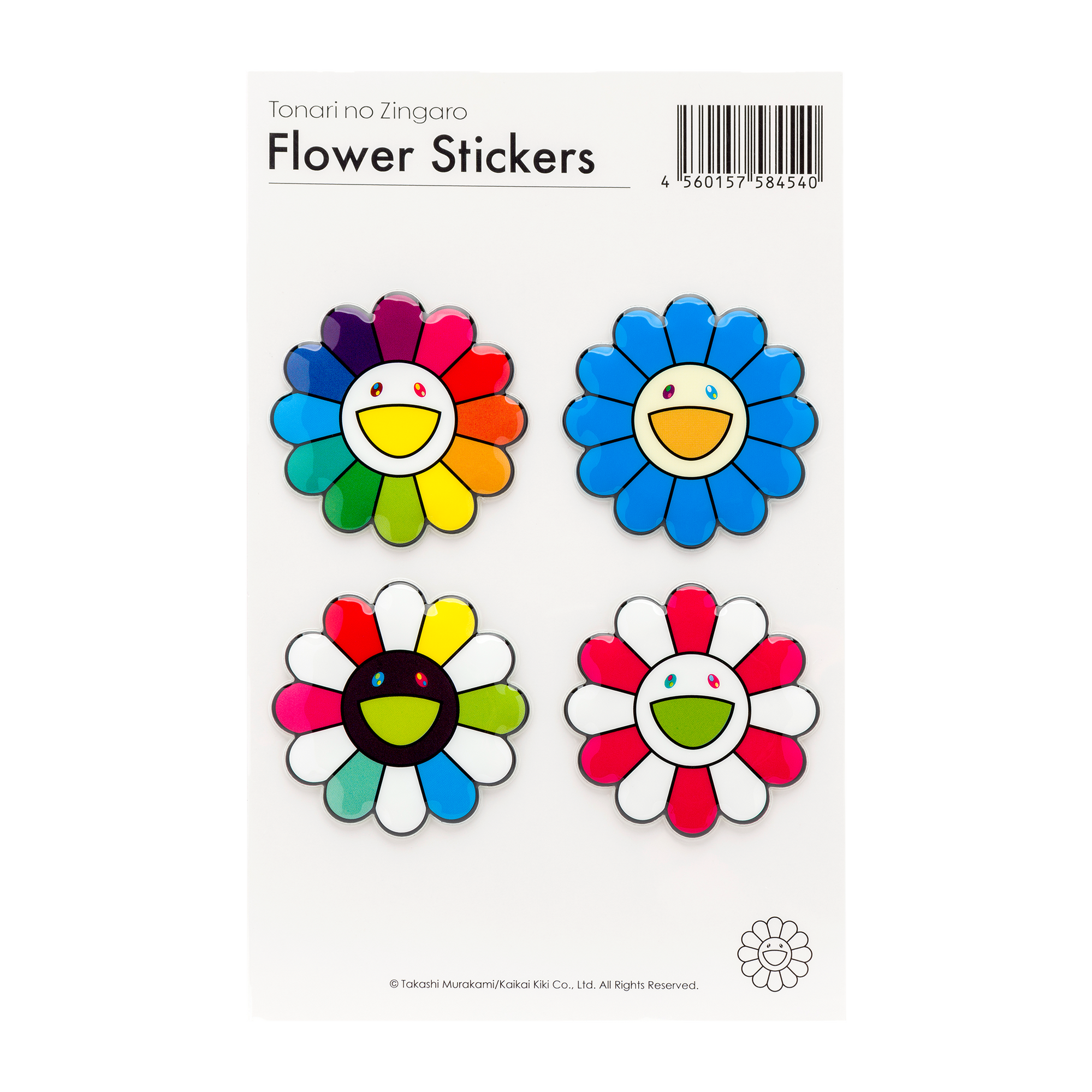 Bubblingly Stickers, 4 Color Set A