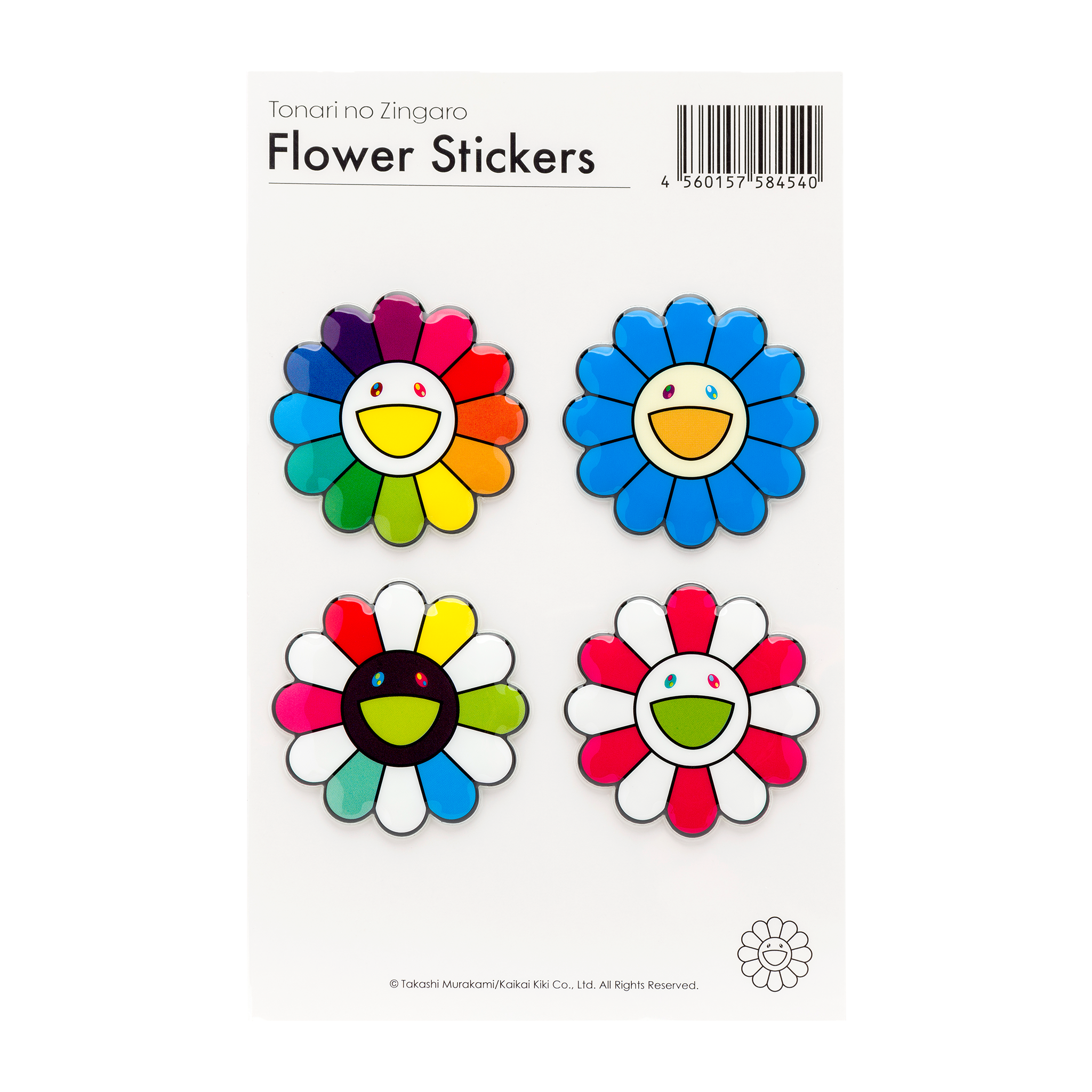 Bubblingly Stickers, 4 Color Set A