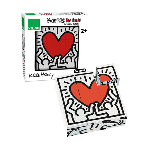 Keith Haring Wooden Cubes