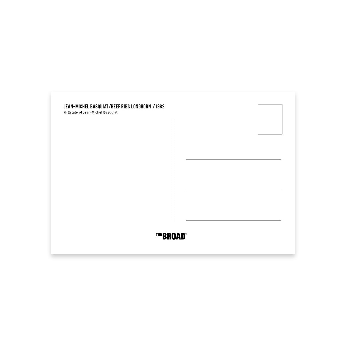 Beef Ribs Longhorn Postcard | Basquiat Postcards from The Broad