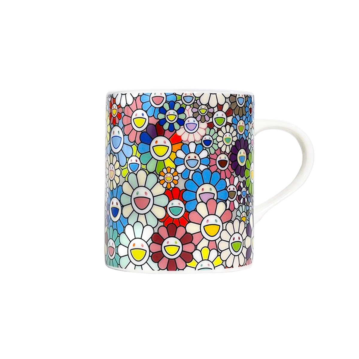 White Flower Field Mug