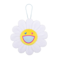 Flower Plush / White & Yellow Key Chain