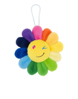 Plush Rainbow / Yellow Flower Emoji Key Chain (3)