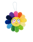Plush Rainbow / Yellow Flower Emoji Key Chain (4)