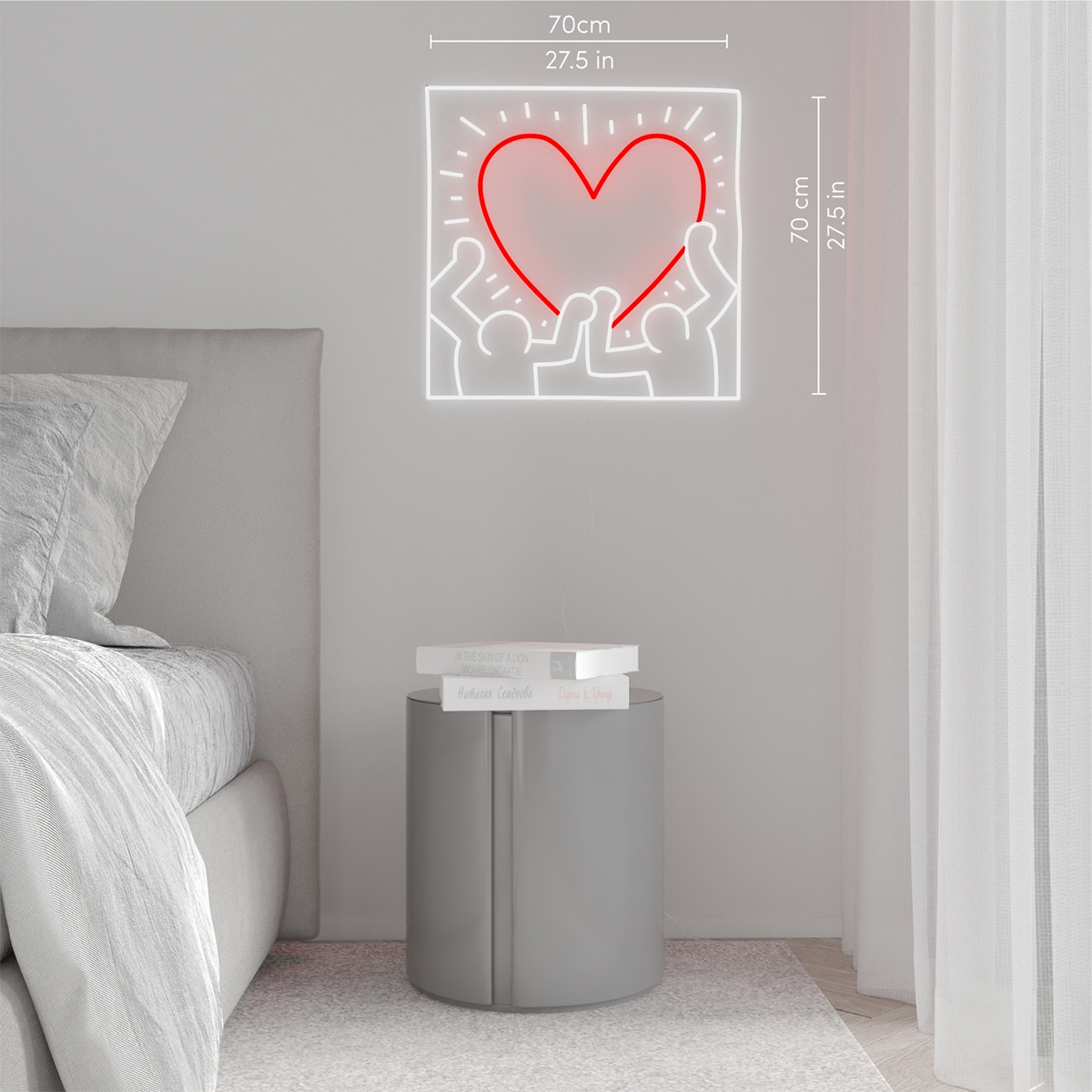 Radiant Heart LED Neon Sign