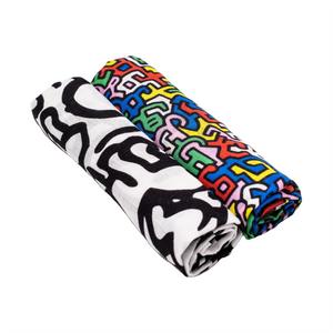 Etta Loves x Keith Haring 2-Pack Muslin Squares
