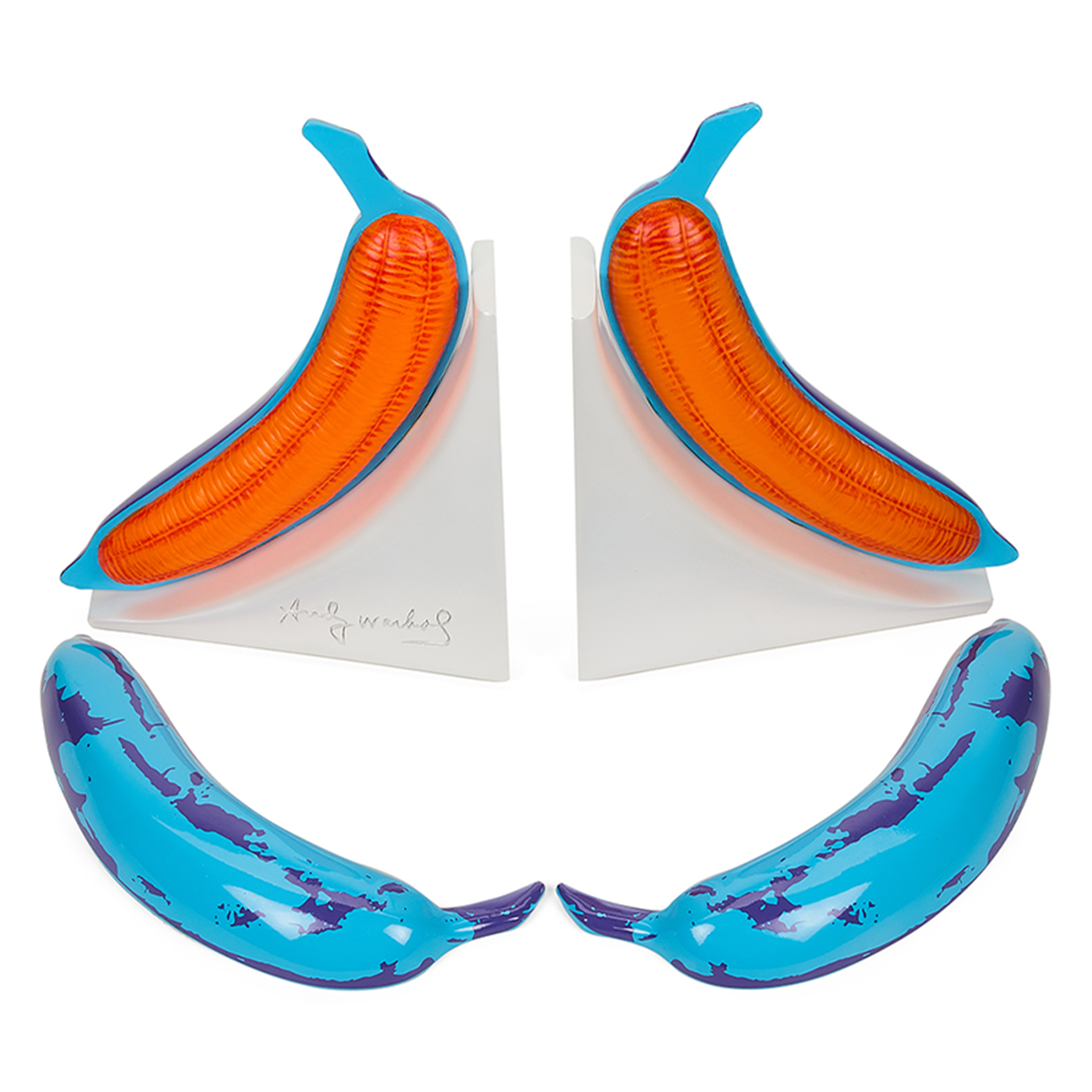 10" Lustre Gloss Resin Banana Bookend