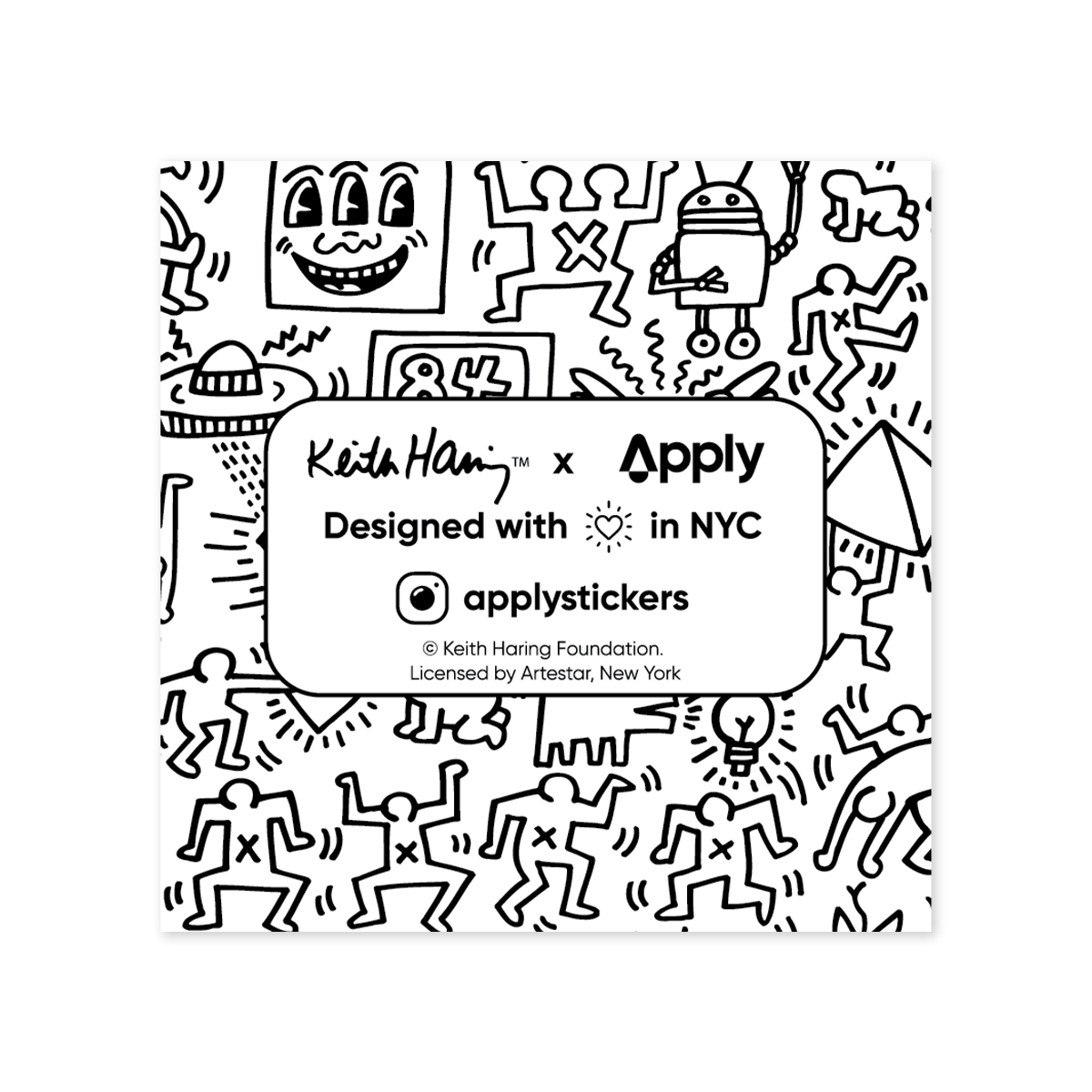 Three-Eyed Face Sticker