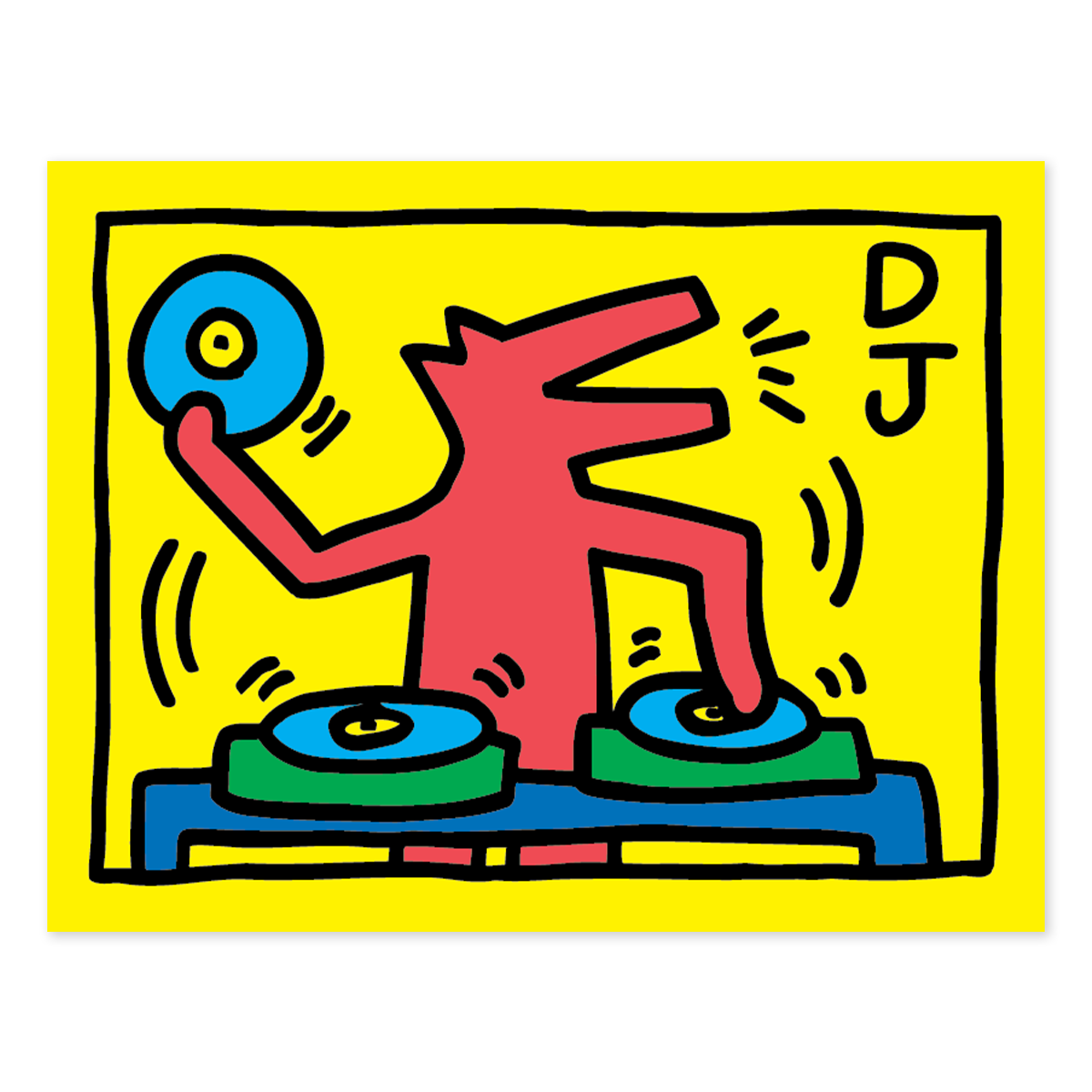 DJ Dog Sticker