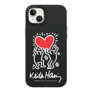 Keith Haring iPhone 14 Plus Men Holding Heart Case
