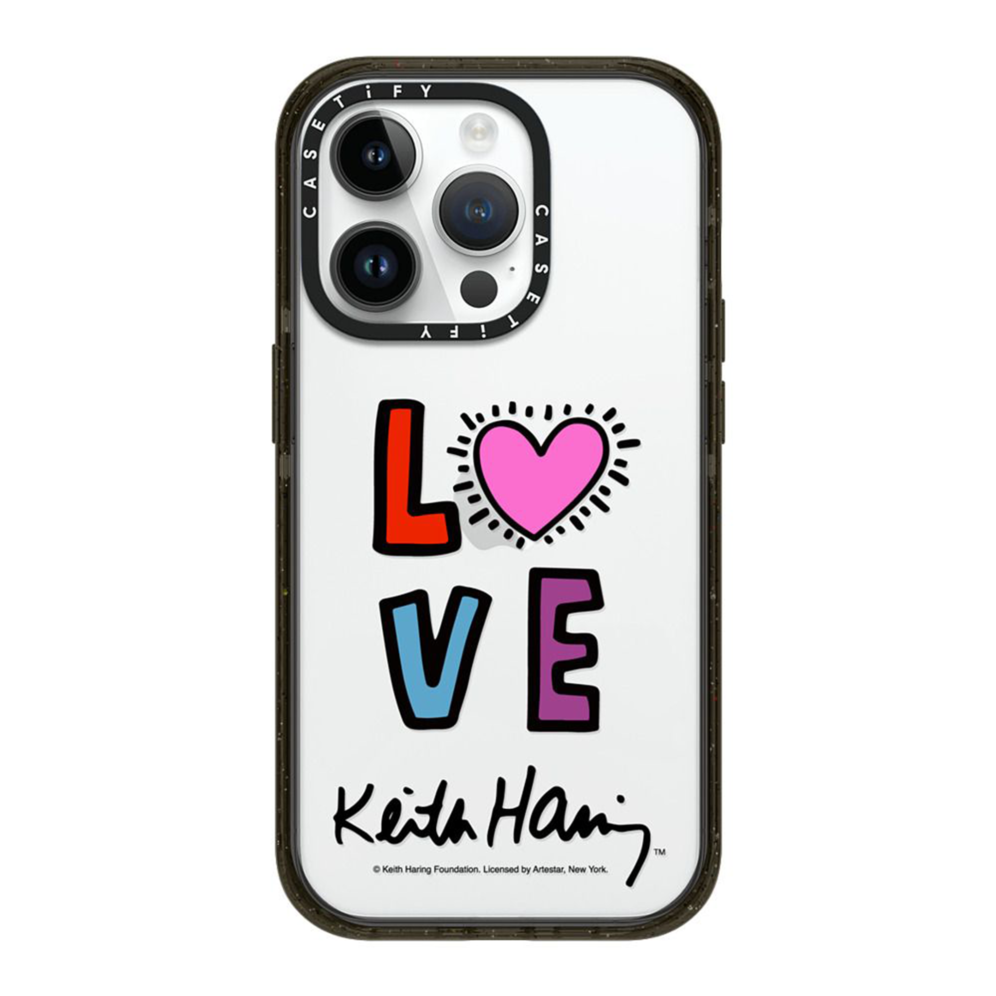 Keith Haring iPhone 14 Pro Radiant Love Case