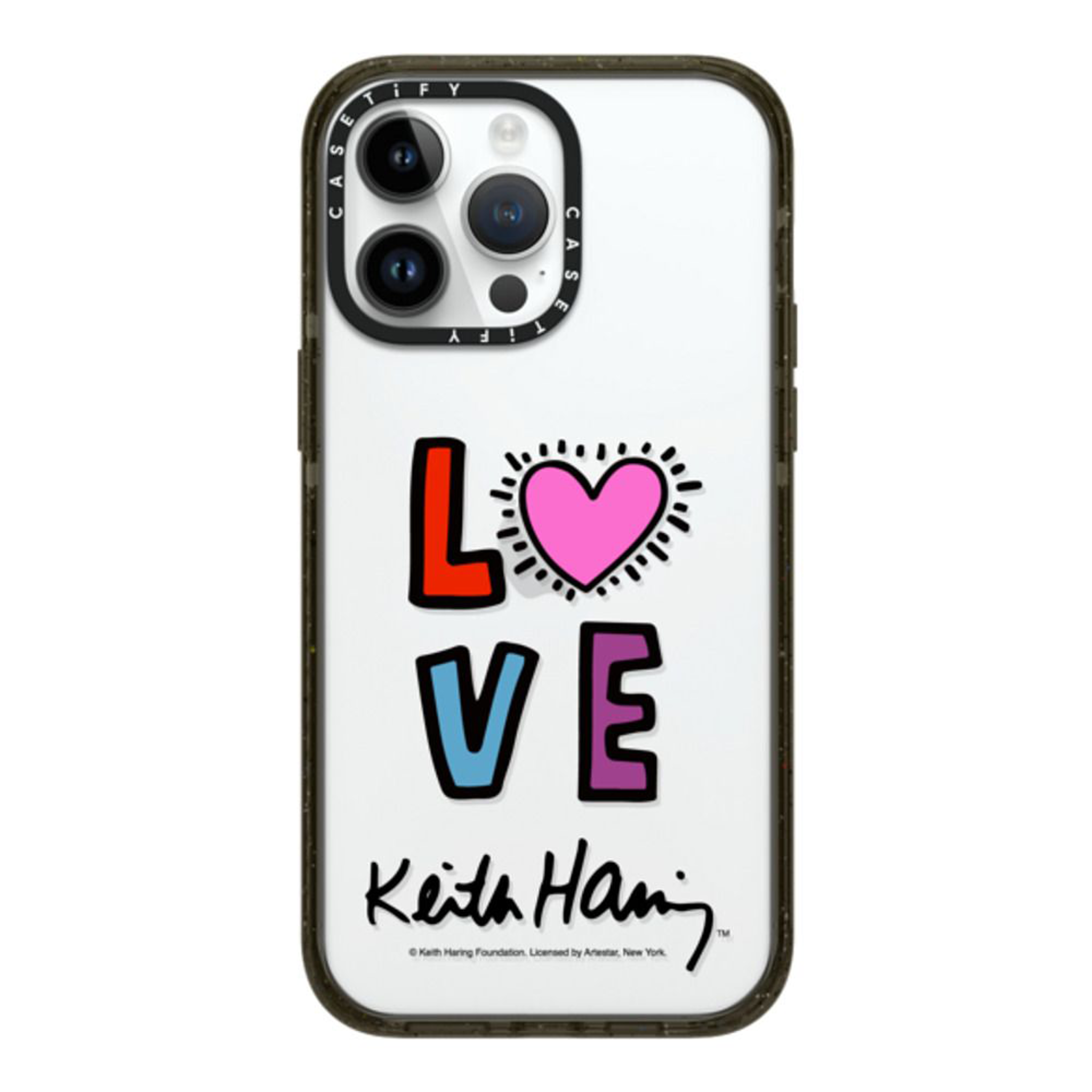 Keith Haring iPhone 14 Pro Max Radiant Love Case