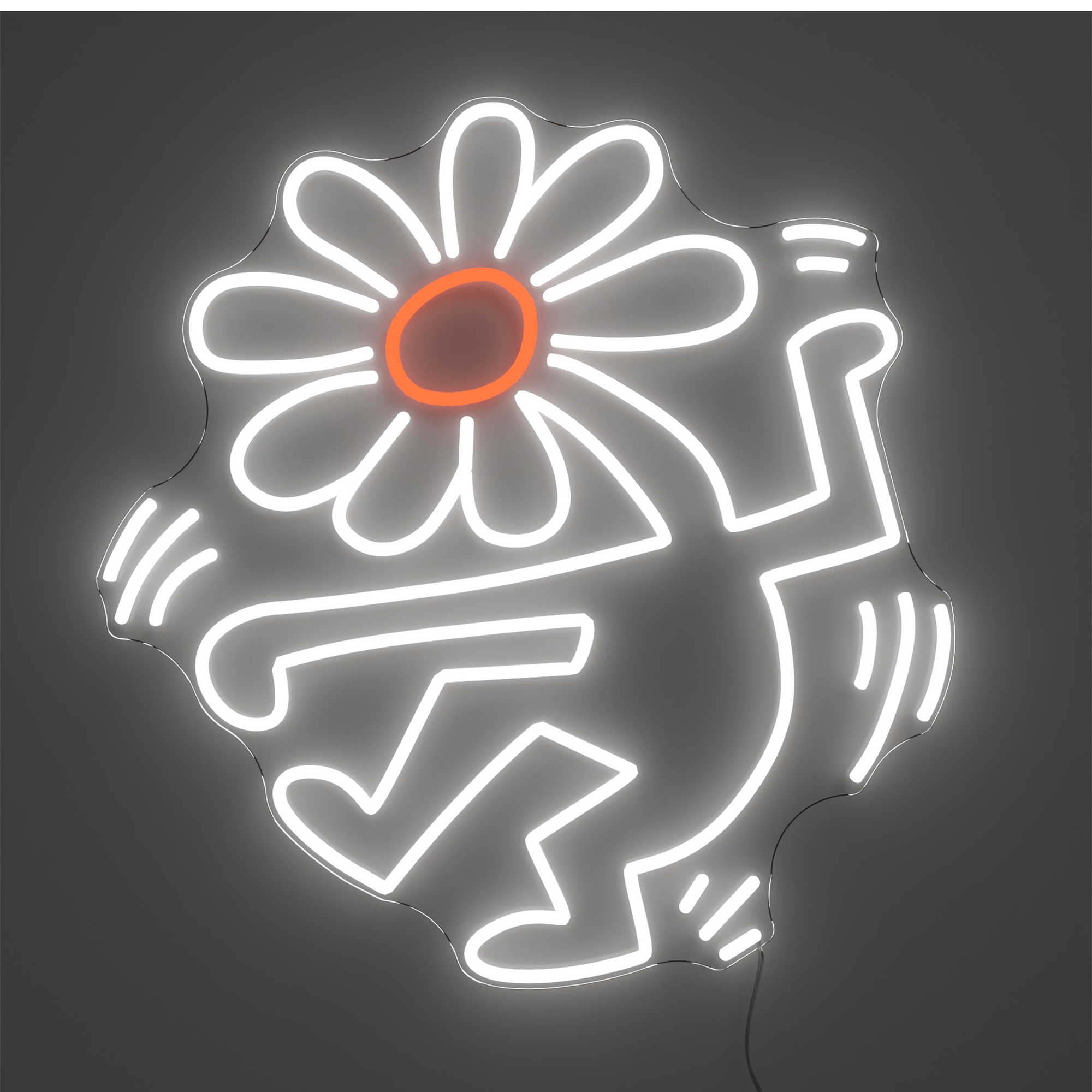Flower Head Neon Sign