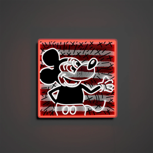 Mickey x Keith Haring 1 "Retro Stripes" LED Neon Sign
