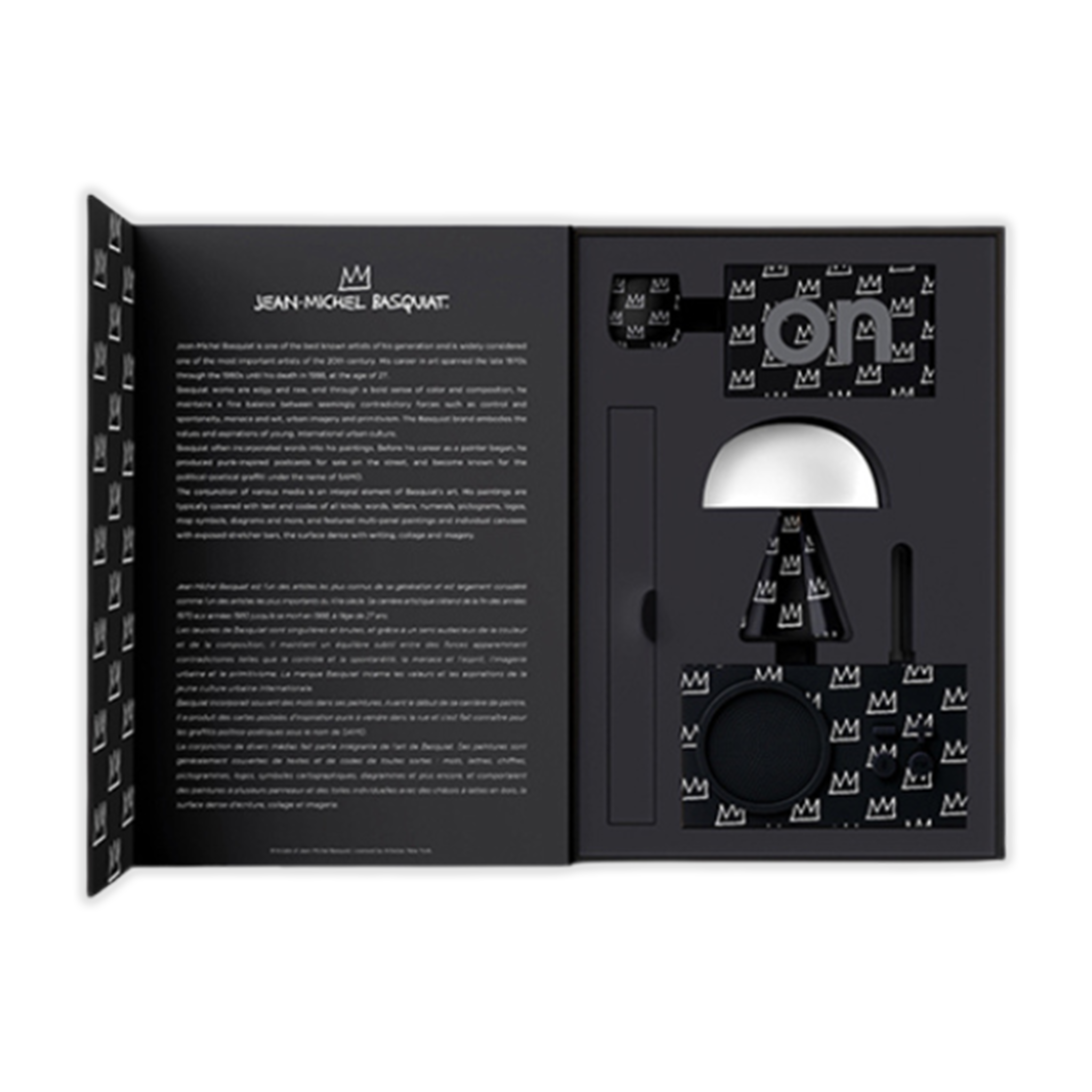 Lexon x Jean Michel Basquiat Crown Gift Set Bluetooth Speaker Lexon x Jean Michel Basquiat Crown Gift Set Bluetooth Speaker