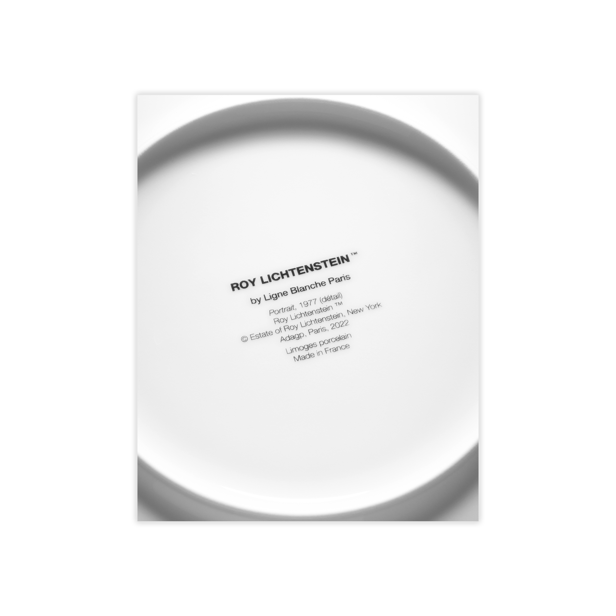 Roy Lichtenstein Portrait Plate Art Home Decor | The Broad