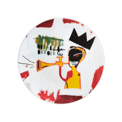 Jean Michel Basquiat Trumpet Plate Art Home Decor | The Broad