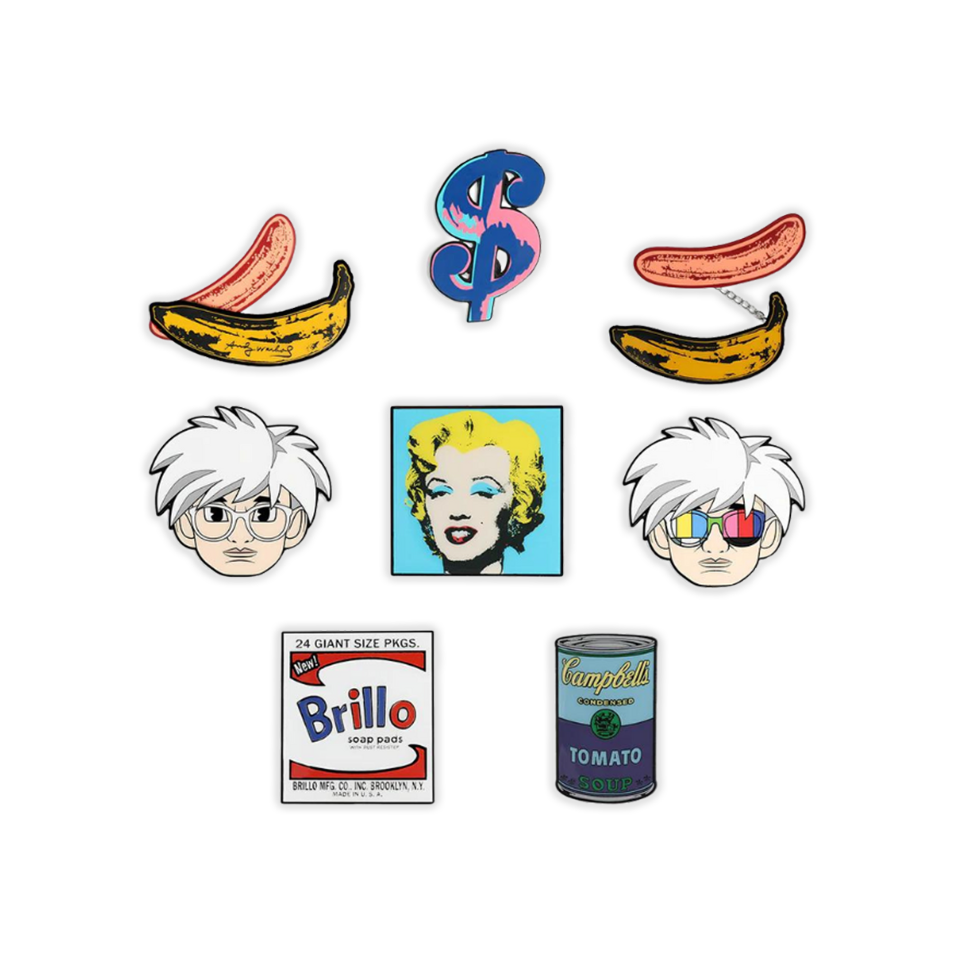 Andy Warhol Technicolor 80's Pin