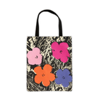 Warhol Flowers Canvas Tote Bag - Pink