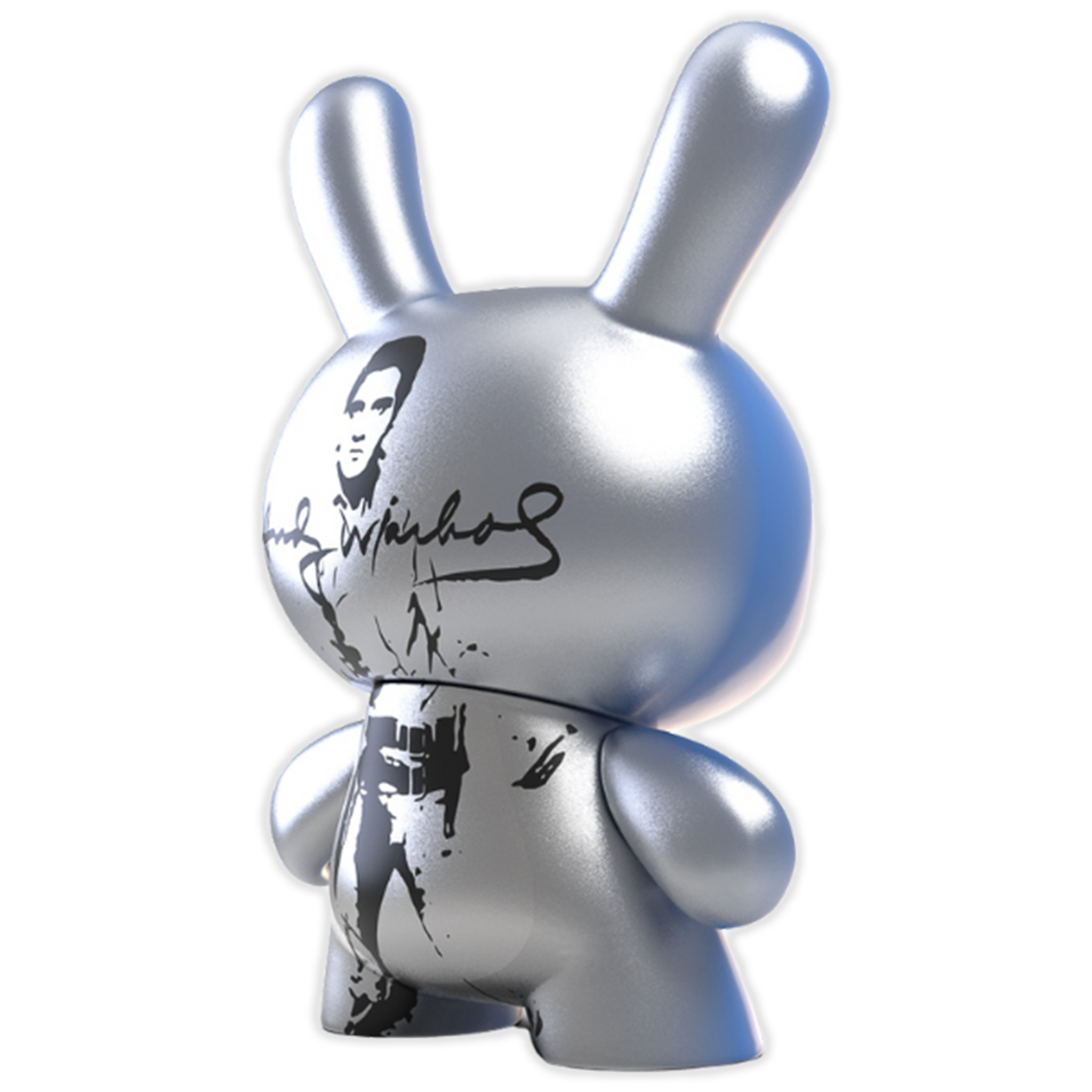 Andy Warhol Masterpiece Flaming Star Elvis 8" Dunny Art Collectible