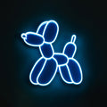 Jeff Koons Balloon Dog Blue Neon Sign | The Broad