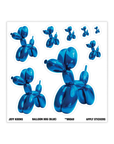 Balloon Dog (Blue) Sticker Sheet